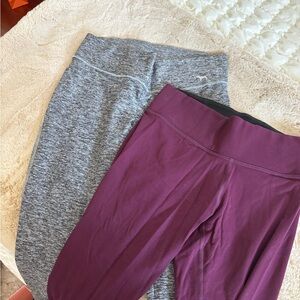 Set of grey and red Victoria’s Secret pink leggings